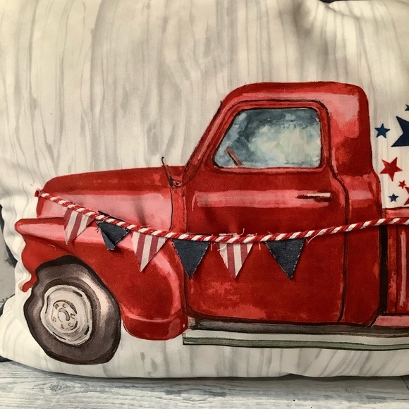 Storehouse Americana Truck Decorative Pillow - Picture 3 of 6